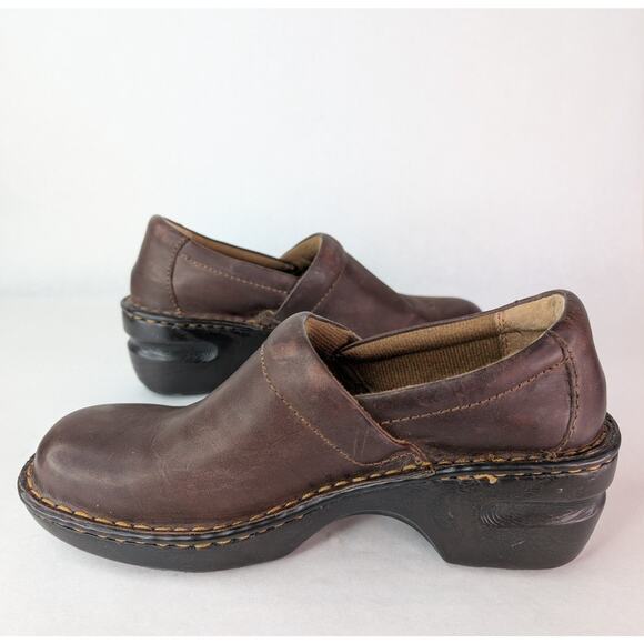 BOC Women's Peggy Brown Leather Clogs born concept Size 7M EUC - Picture 4 of 9